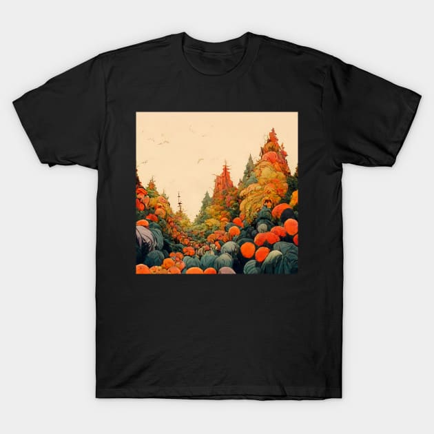 Fall Forest T-Shirt by endage